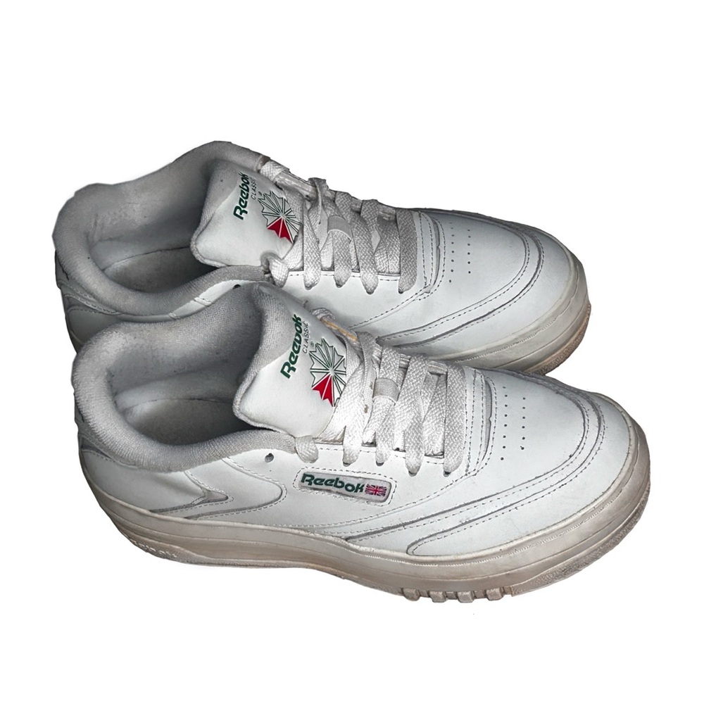 Reebok White Leather Sneakers